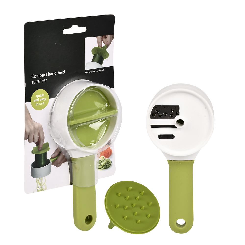 Терка-спиралайзер ручная Stenson R93553 18 см Салатовый с белым (26938458) - фото 4 Терка-спиралайзер ручная Stenson R93553 18 см Салатовый с белым (26938458) - фото 4