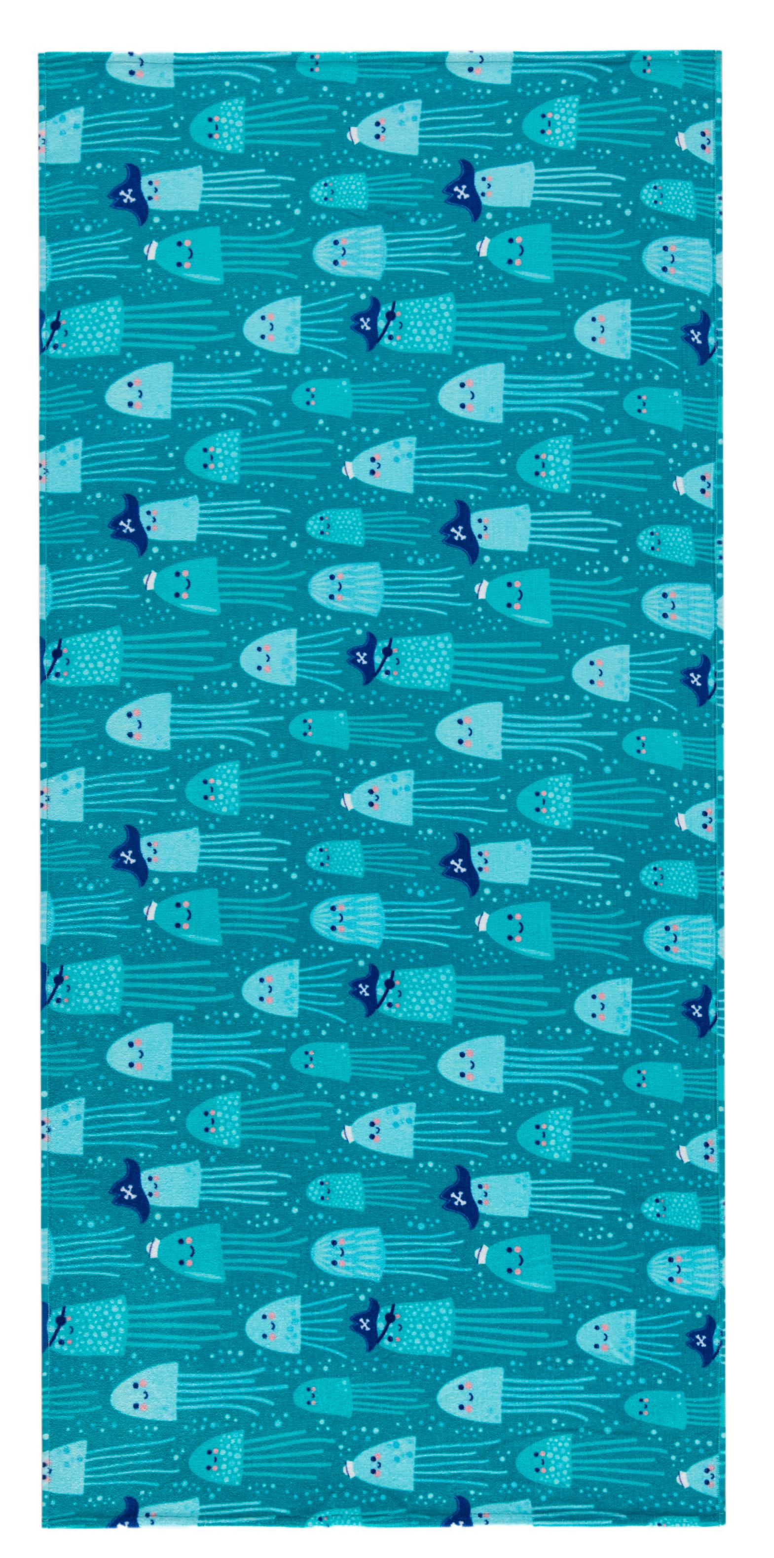 Полотенце пляжное Maisonette Jellyfisch 75х150 см 340 г/м2