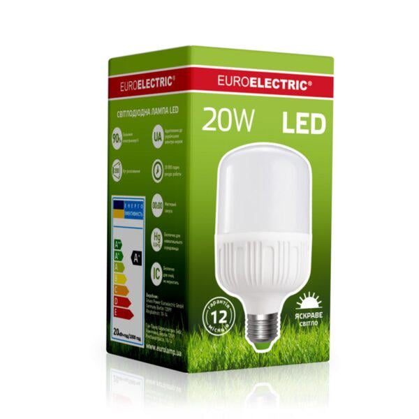 Лампа LED Euroelectric 20W E27 4000K (36962449)
