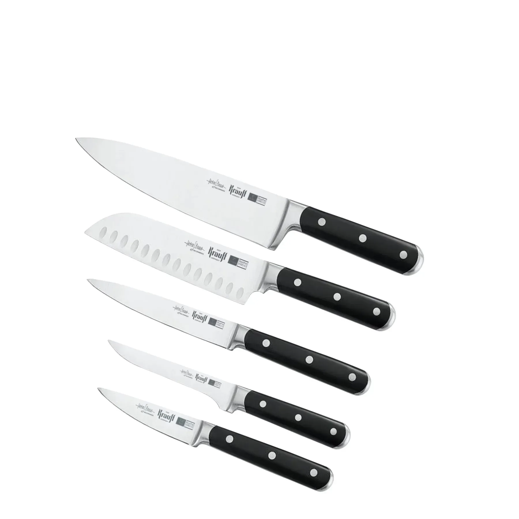 Набір ножів Krauff Prime Chef з френч-пресcом та кухонною дошкою (55-333-634) - фото 7 Набір ножів Krauff Prime Chef з френч-пресcом та кухонною дошкою (55-333-634) - фото 7
