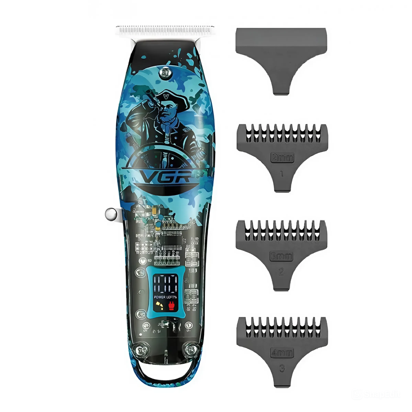 Тример для волосся та бороди VGR V-923 акумуляторний з LED-індикатором (HP-V-923)