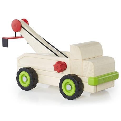 Ірашковий машинка Guidecraft Block Science Trucks Евакуатор дерев'яний 37 см (G7532)
