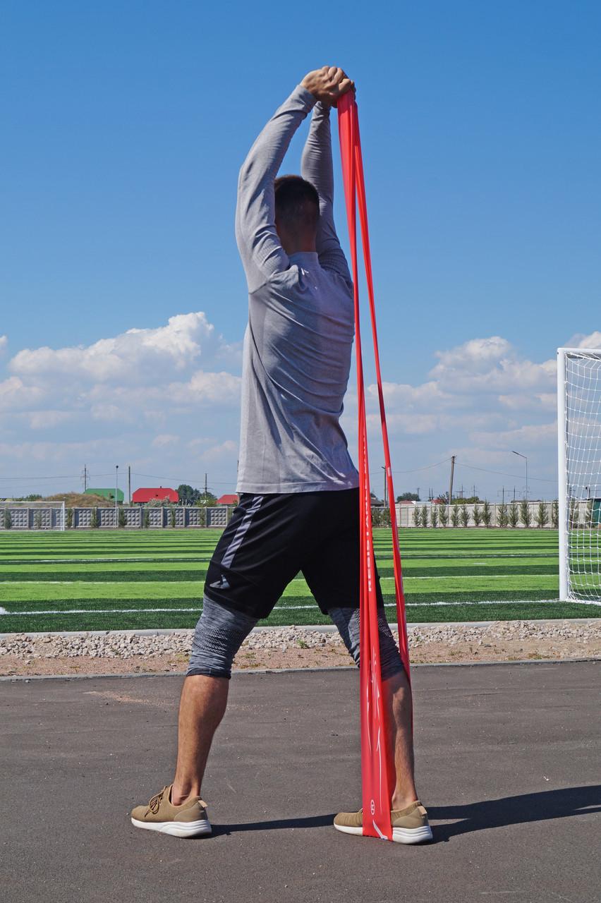 Лента-эспандер для фитнеса и реабилитации PowerPlay 4112 MediBand Heavy 11 кг 0,6 мм Красный (A-011809) - фото 8