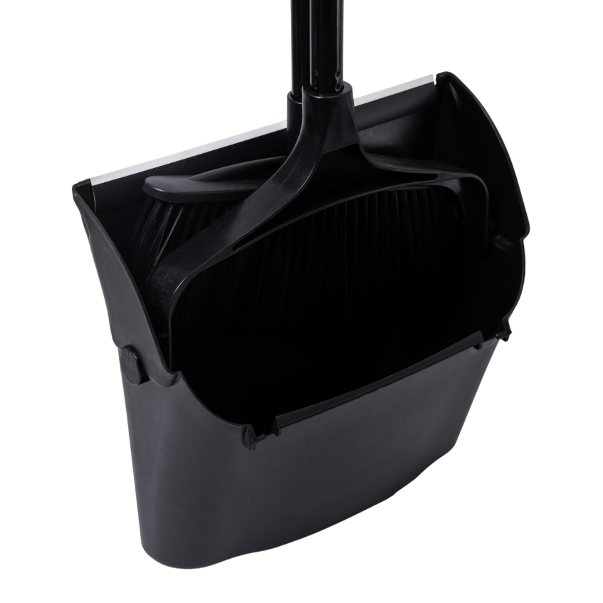 Набір для прибирання щітка зі складним совком Чорний (HP-45-2) - фото 7 Набір для прибирання щітка зі складним совком Чорний (HP-45-2) - фото 7