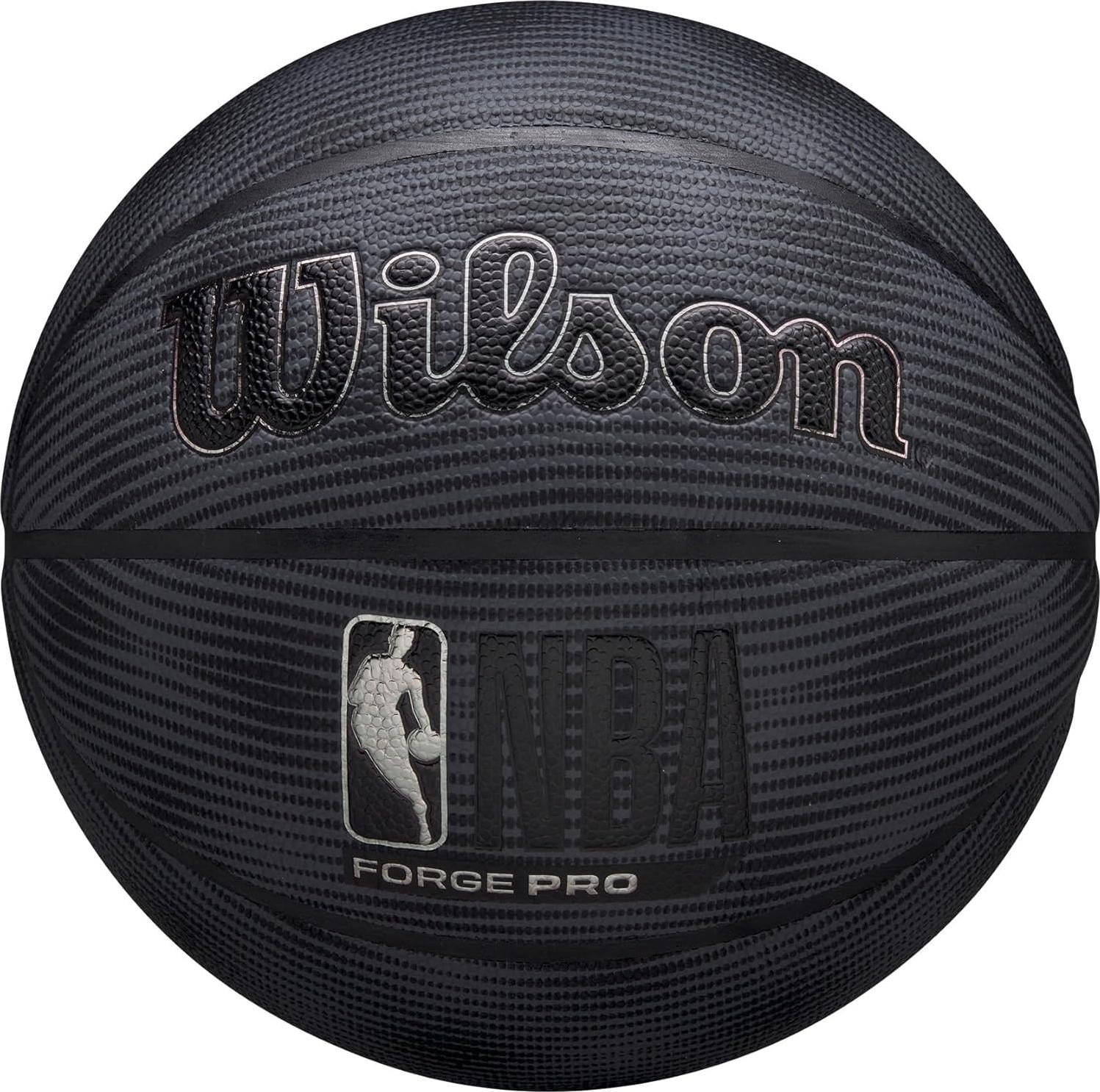 Баскетбольный мяч Wilson NBA FORGE PRO MIDNIGHT р. 7 Черно-серый (WZ2015101XB7)