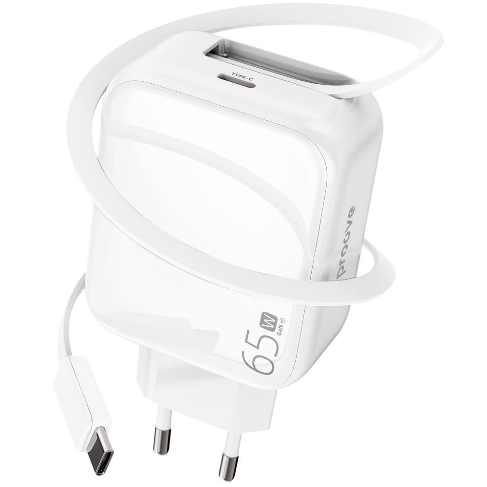 Зарядное устройство для Proove Fixtape GaN Type-C 65 W White Зарядное устройство для Proove Fixtape GaN Type-C 65 W White