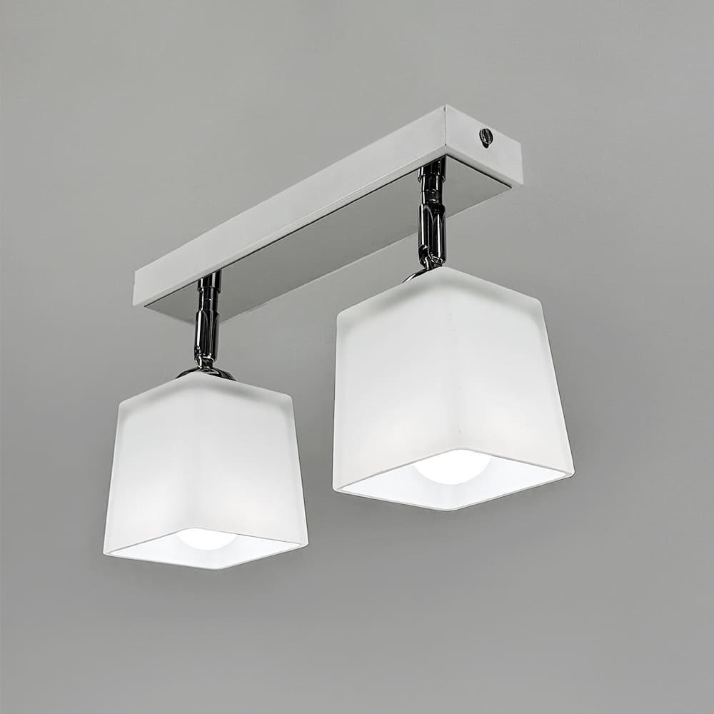 Світильник на 2 плафони 30х10 см Білий (51203/2 WT) - фото 5 Світильник на 2 плафони 30х10 см Білий (51203/2 WT) - фото 5