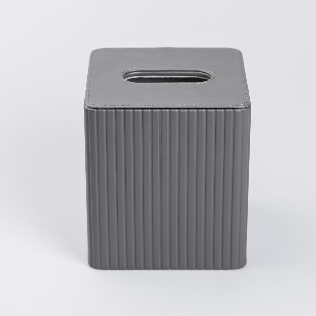 Серветка з еко шкіри квадратна 13х13х14,7 см Сірий - фото 2 Серветка з еко шкіри квадратна 13х13х14,7 см Сірий - фото 2