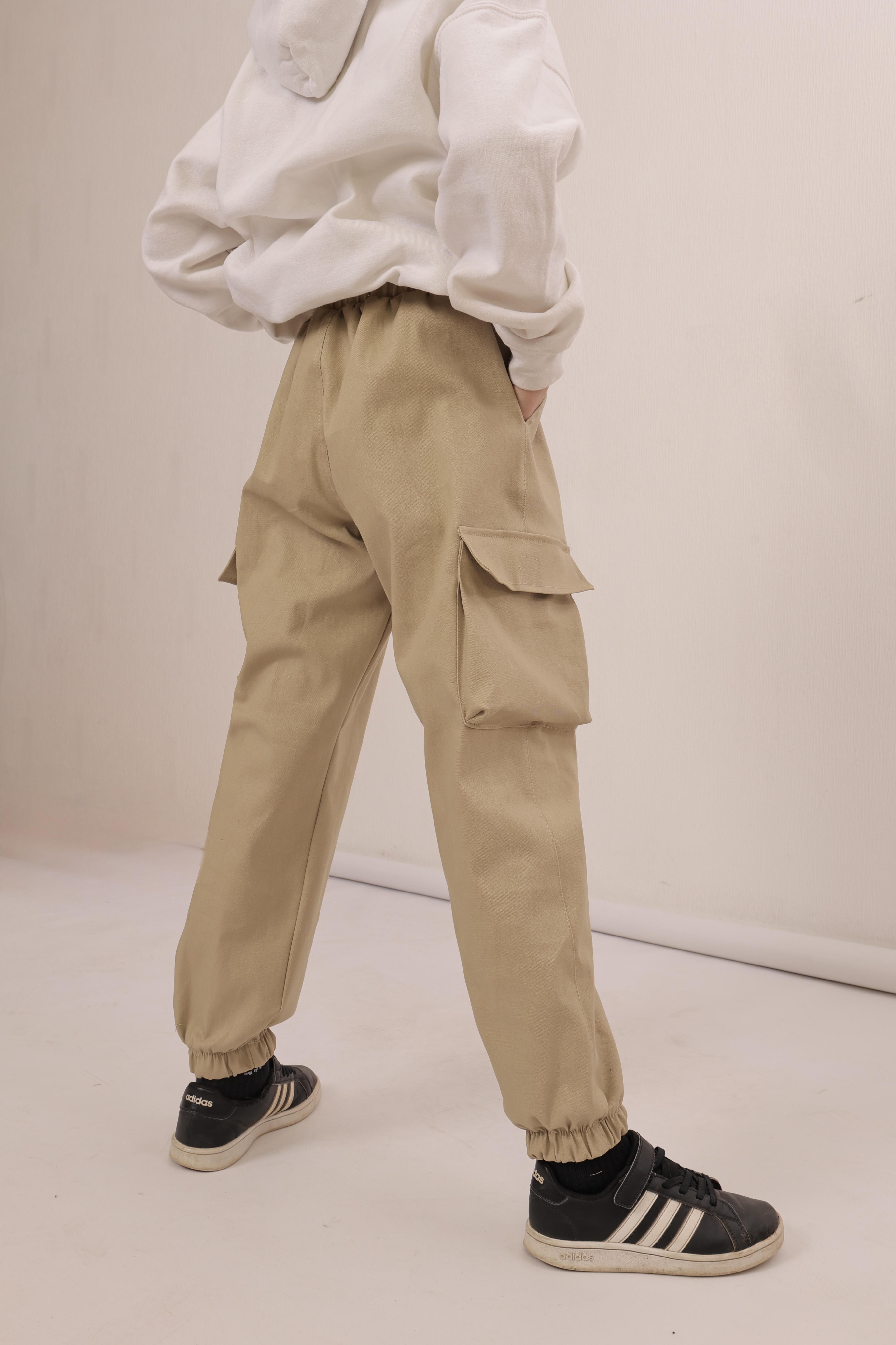 Штаны-джогеры детские демисезонные летние хлопковые р. 158 Бежевый (дж беж-158х) - фото 2 Штаны-джогеры детские демисезонные летние хлопковые р. 158 Бежевый (дж беж-158х) - фото 2