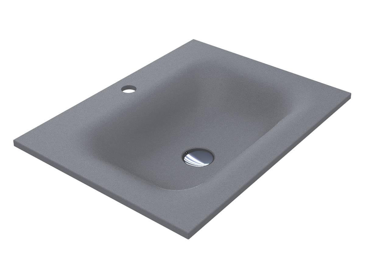 Умивальник Miraggio Jessel 600 Mirastone Gray