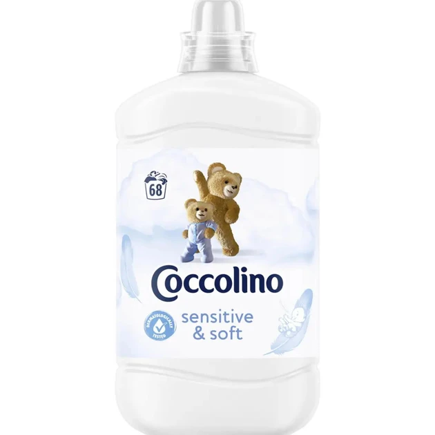 Кондиционер для белья Coccolino Sensitive & Soft 1,7 л 68 стирок (2428881314)