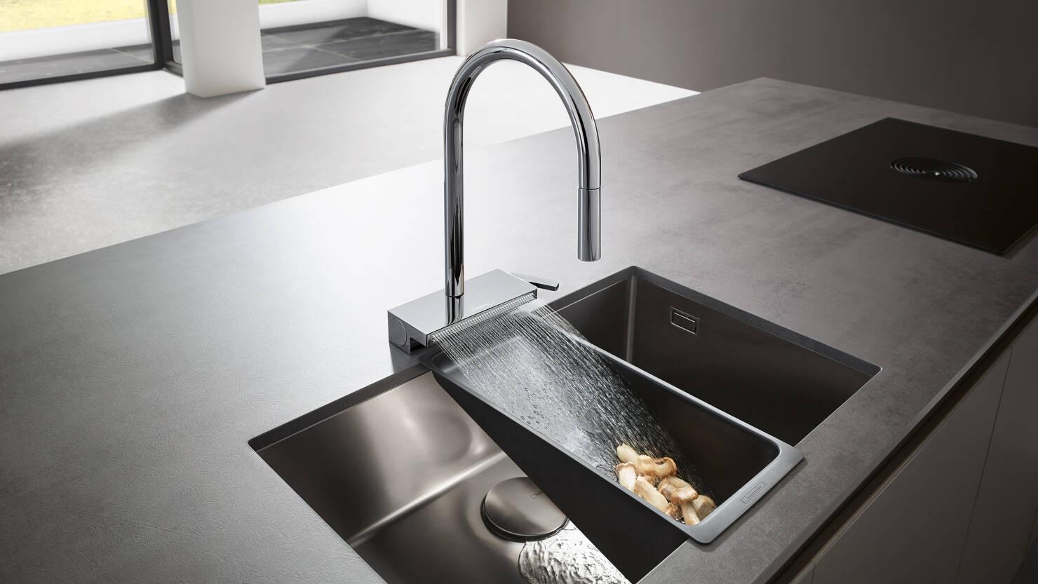 Кухонный смеситель однорычажный Hansgrohe AQUNO SELECT 3jet 73831000 Хром (77750) - фото 3