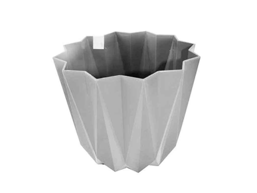 Горщик для квітів Elif Plastik 2,25 л PRIZMA 15,5х13 см Сірий (787429)