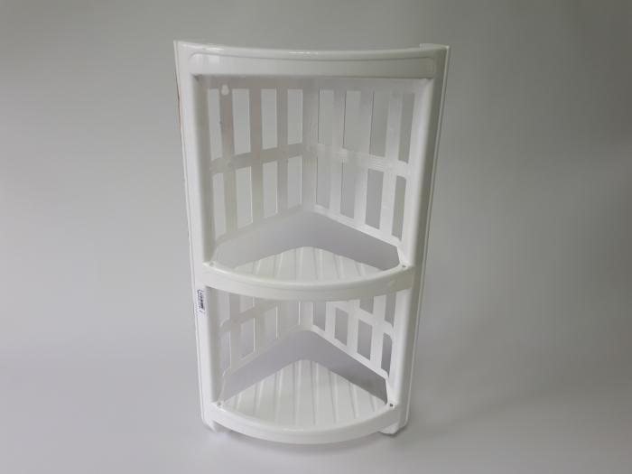 Полка для ванной комнаты Dolly угловая пластмассовая 3 яруса (12606) Полка для ванной комнаты Dolly угловая пластмассовая 3 яруса (12606)