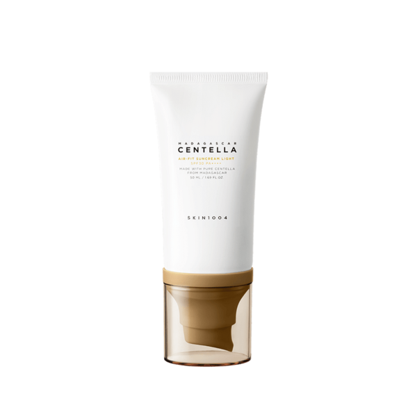 Крем Madagascar Centella Air-Fit Suncream Light Skin1004 ультрале гкий сонцезахисний з комплексом центели та максимальним захистом 50 мл