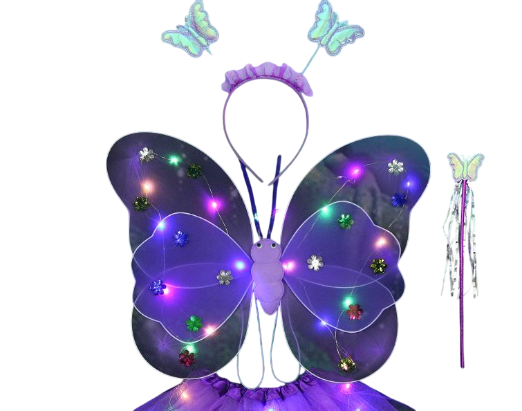 Вбрання карнавальне світиться метелик 14116 Фіолетовий (4691789) Вбрання карнавальне світиться метелик 14116 Фіолетовий (4691789)