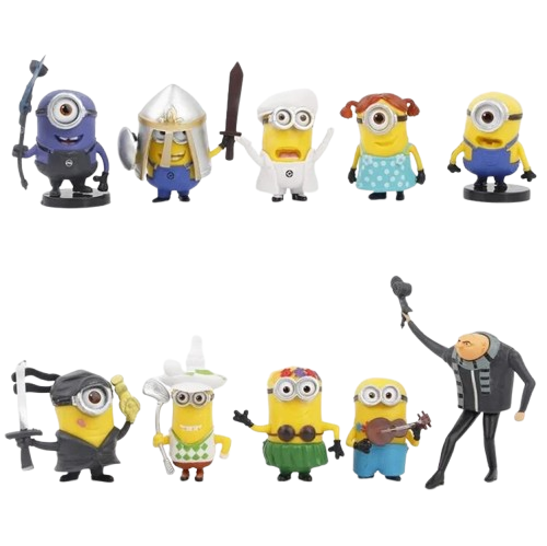 Фигурки Minions Гадкий Я 10 шт. 7,5 см Фигурки Minions Гадкий Я 10 шт. 7,5 см