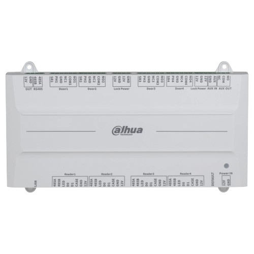 Контролер доступу Dahua DHI-ASC4204B-S для 4 дверей з PoE та інтерфейсами RS-485 Wiegand Білий (31561214) Контролер доступу Dahua DHI-ASC4204B-S для 4 дверей з PoE та інтерфейсами RS-485 Wiegand Білий (31561214)