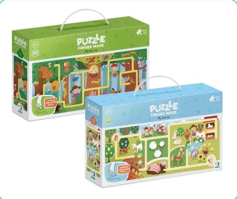 Комплект пзлів-лабіринтів DoDo Моя мандрівка фермою та Моя мандрівка лісом (2884338499)