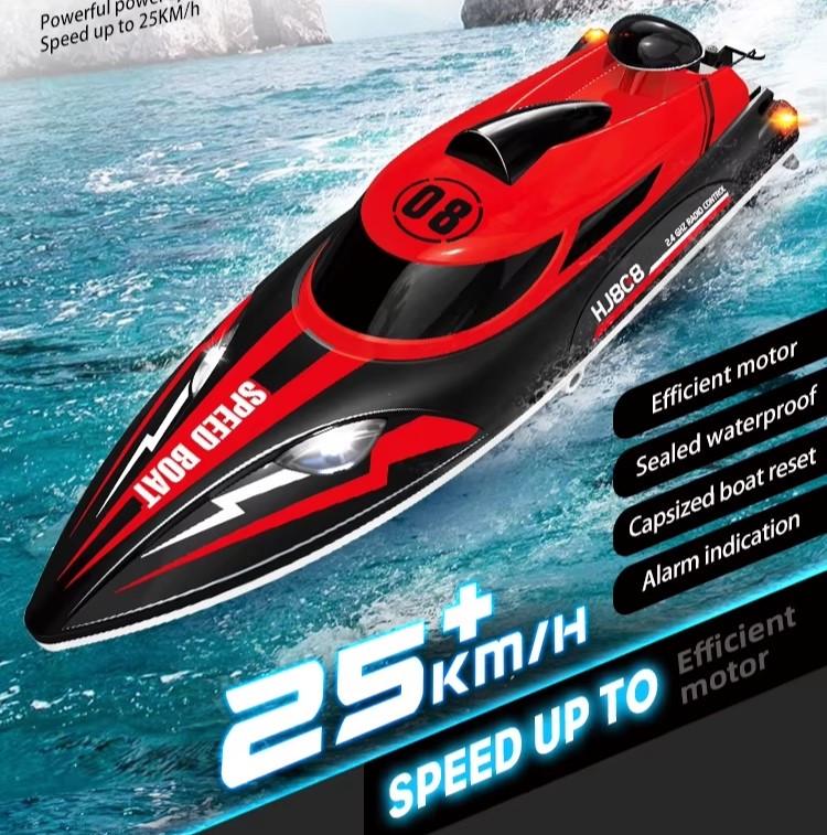 Катер на радіокеруванні швидкісний HJ808 Червоний - фото 2