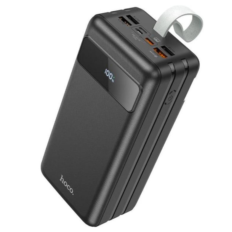 Повербанк Hoco 4USB/Lightning/Type-C J86B QC3.0+PD3.0 зі швидкою зарядкою 60000 mAh 20W Чорний