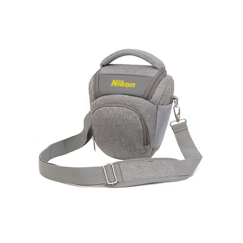 Сумка-треуголка для зеркального фотоаппарата Nikon с ремнем и​​​​​​​ дождевиком Серый (IBF079S4)