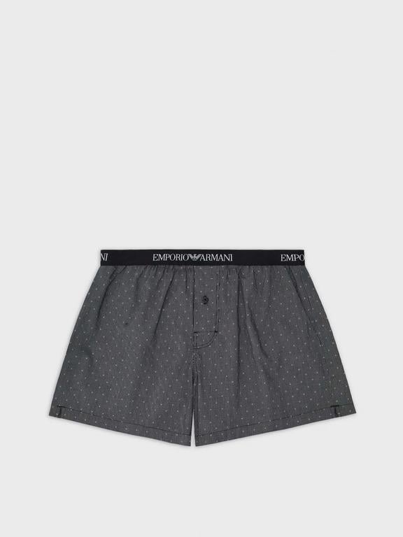 Труси чоловічі боксери Emporio Armani М Чорний/принт (3F576-110991чор)