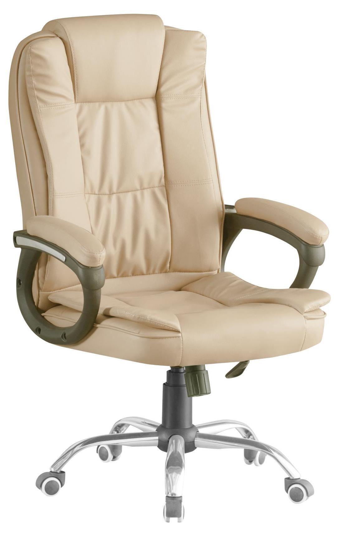 Кресло офисное компьютерное на колесах Bonro B-612 Коричневый (4814)