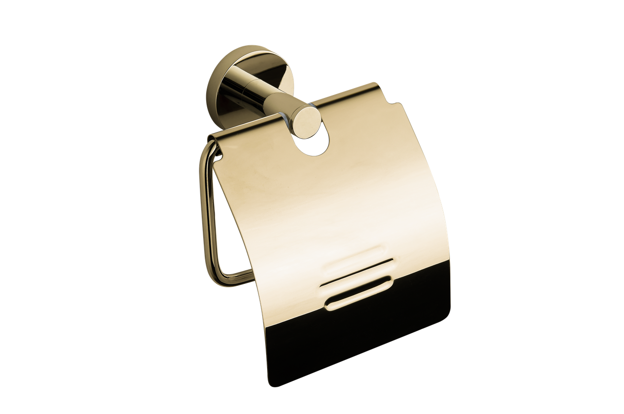 Тримач для туалетного паперу з кришкою VBI URANUS Gold (2810366612)