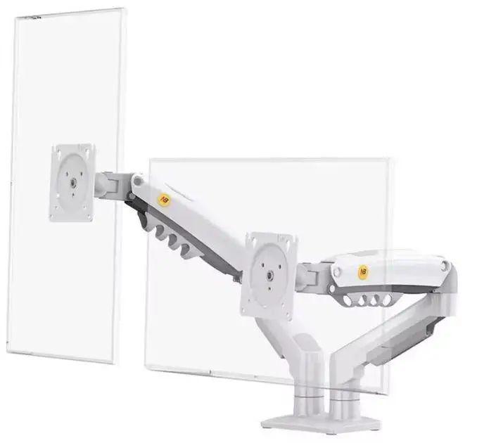 Настольный крепеж NB F160 для 2 мониторов 17-27" Белый (10251)