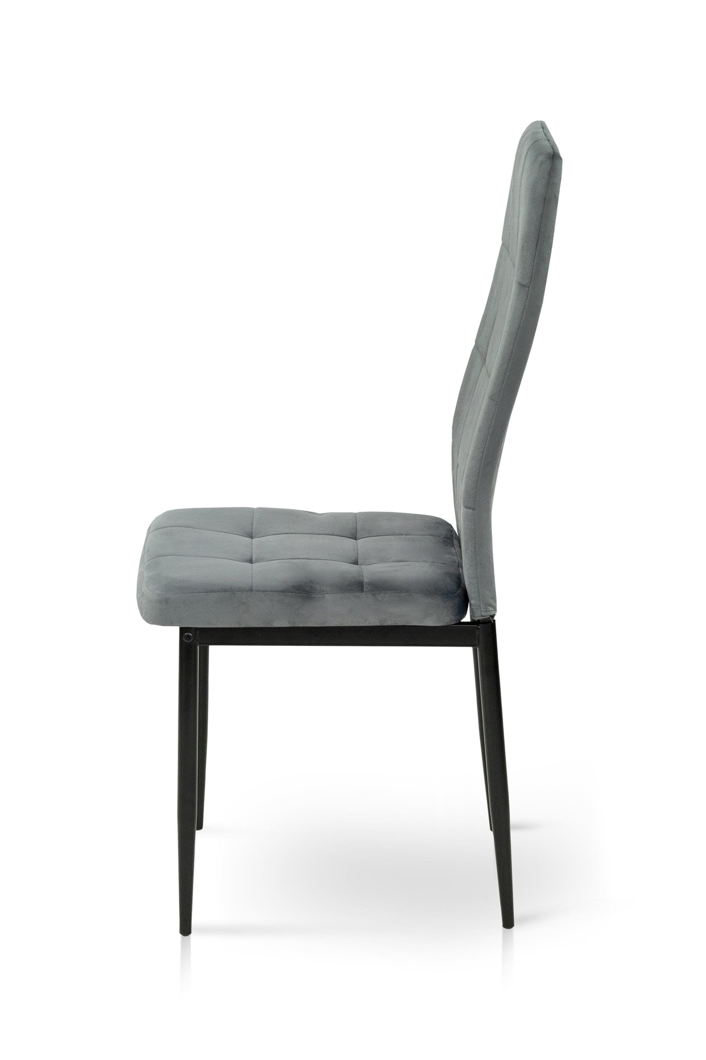 Стілець для кухні та вітальні ГРЕЙС Айс 410х980х510 мм Чорний/Сірий (GAА0056133) - фото 3