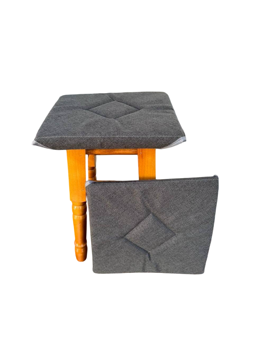 Чехлы на табуретки квадратные 4 шт. Графитовый (Д-chohol-001-07)