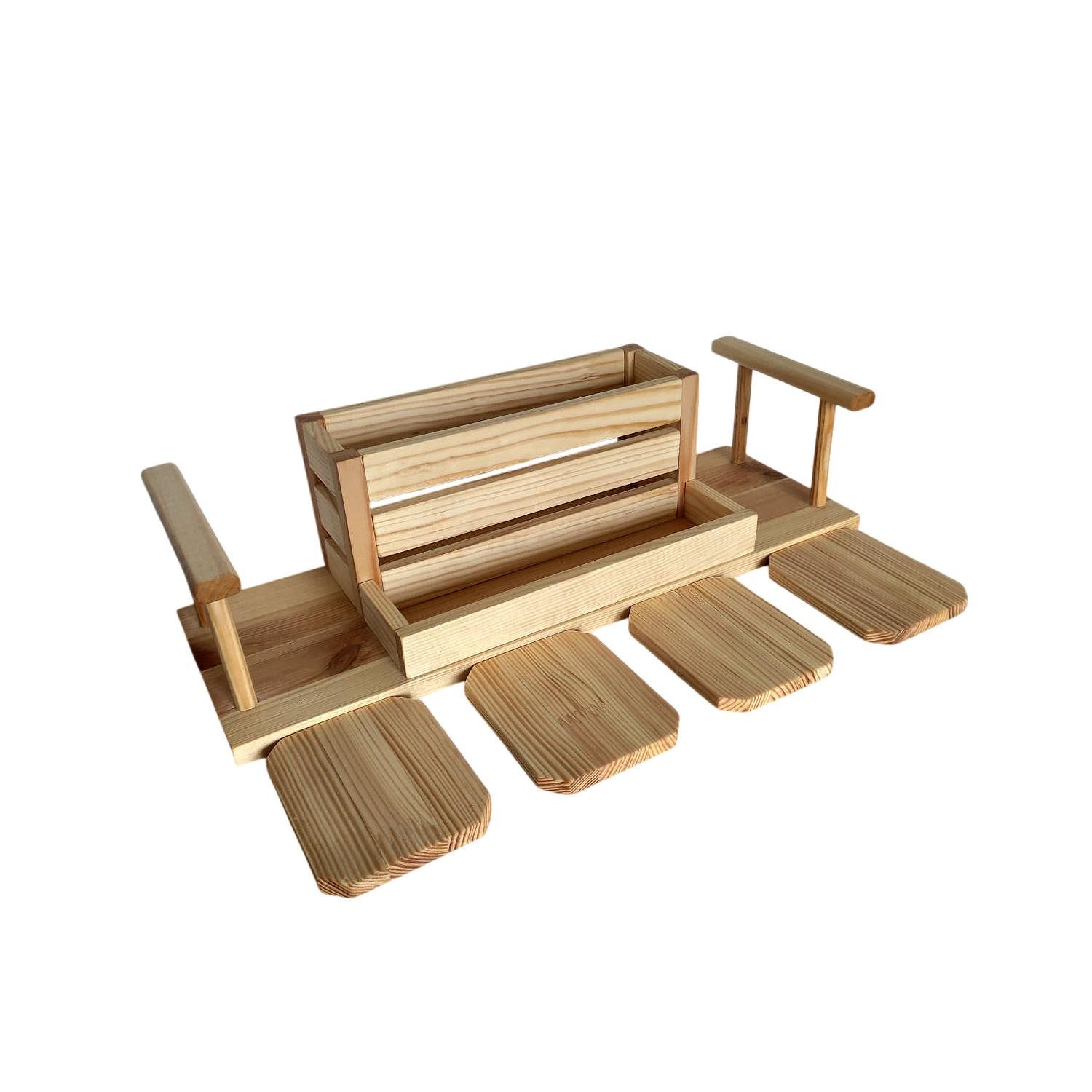 Органайзер для специй/столовых приборов на кухню деревянный (2089238665)