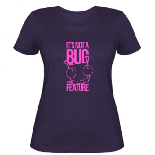 Футболка женская It's not a bug it's a feature XL Фиолетовый (3349184-15-97652-XL)