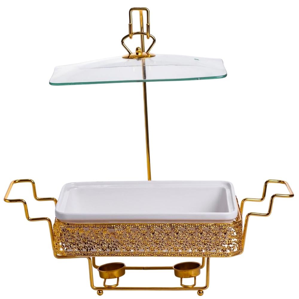 Мармитница фарфоровая Luxury для вторых блюд 3,5 л (YL-77)