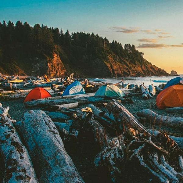 Палатка туристическая четырехместная 200х200х110 см Синяя - фото 9