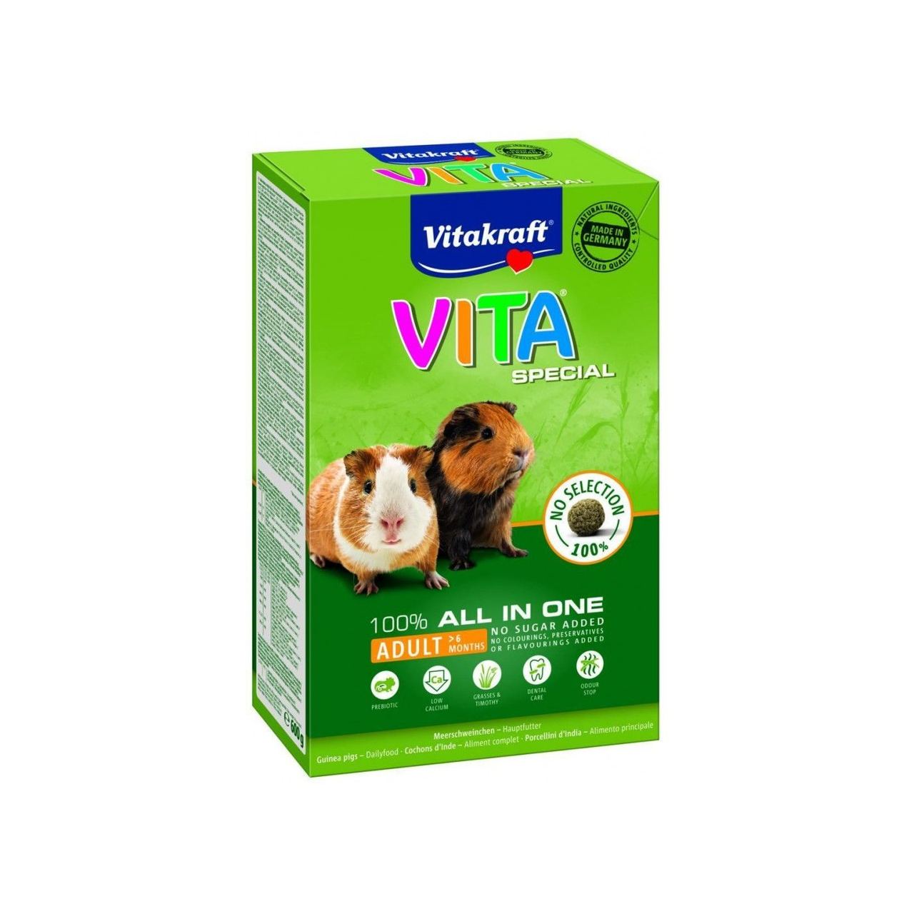 Корм Vitakraft VITA SPECIAL для морских свинок 600 г (4008239652218)