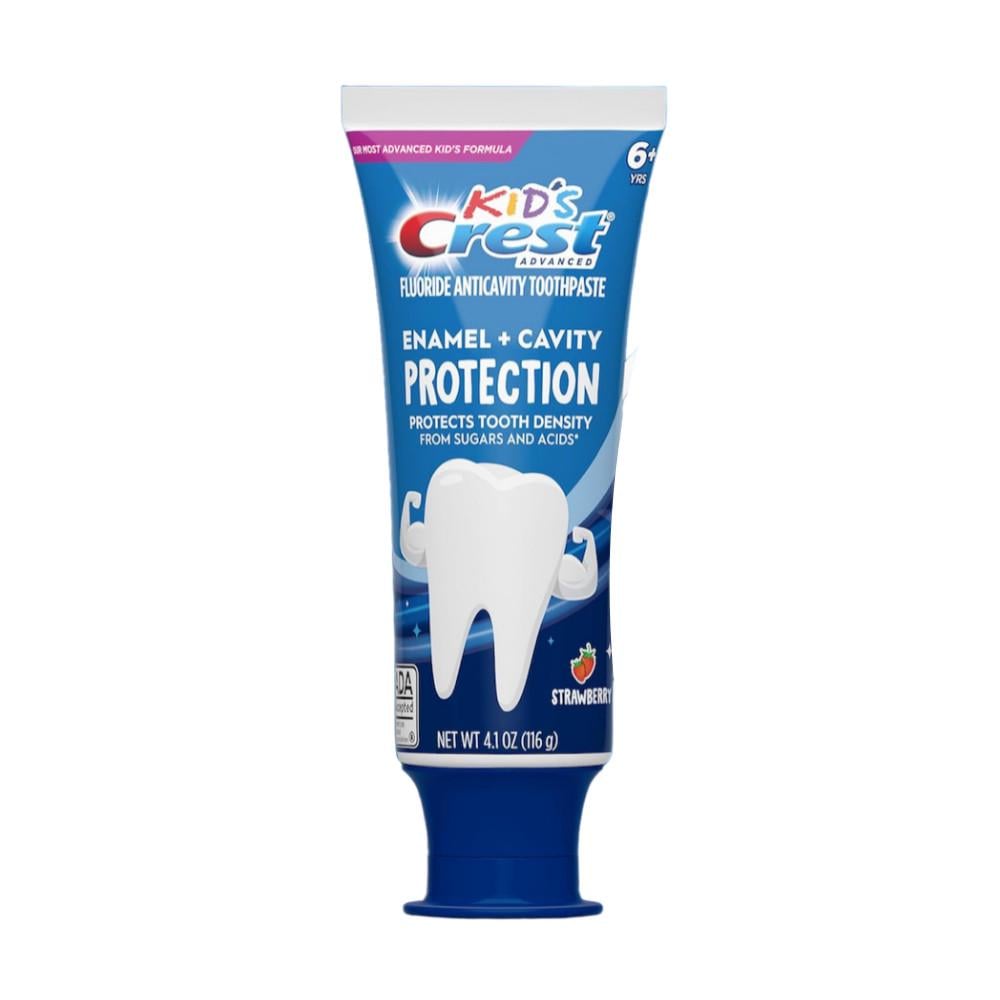 Зубная паста детская с фтором Crest Kids Advanced Fluoride Anticavity Strawberry от 6 лет 116 г (18378849)