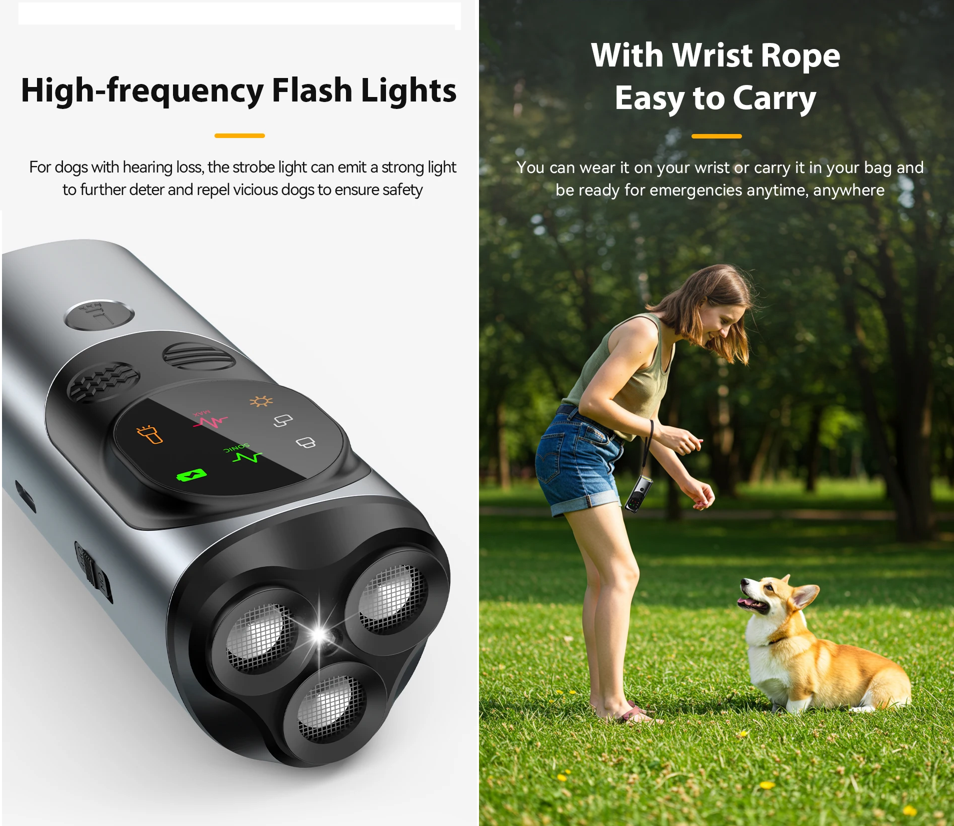 Ультразвуковий відлякувач собак PETON P10 USB Тype-C (046.1) - фото 5