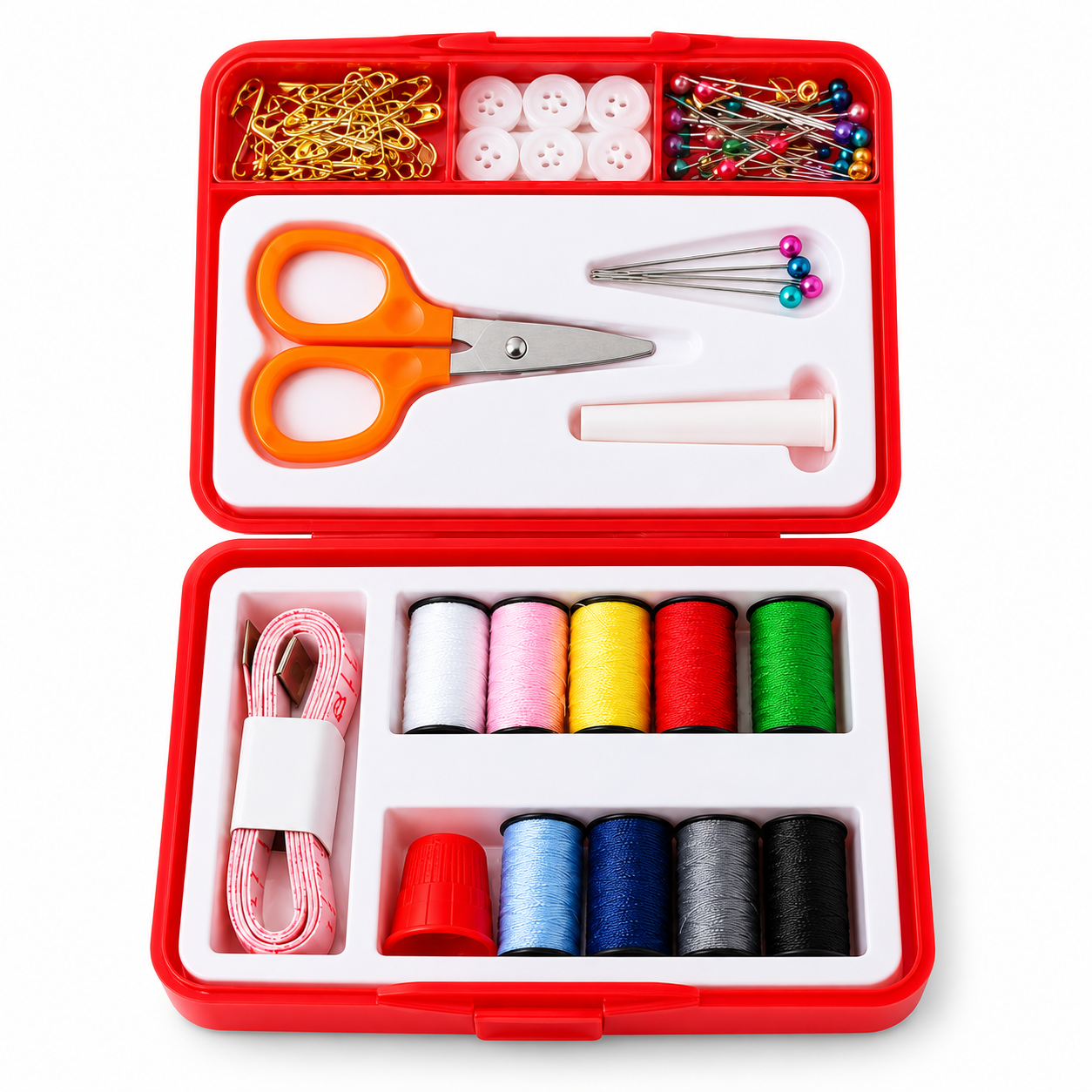 Набор для шитья INSTA SEWING KIT 18 предметов Красный (65807)