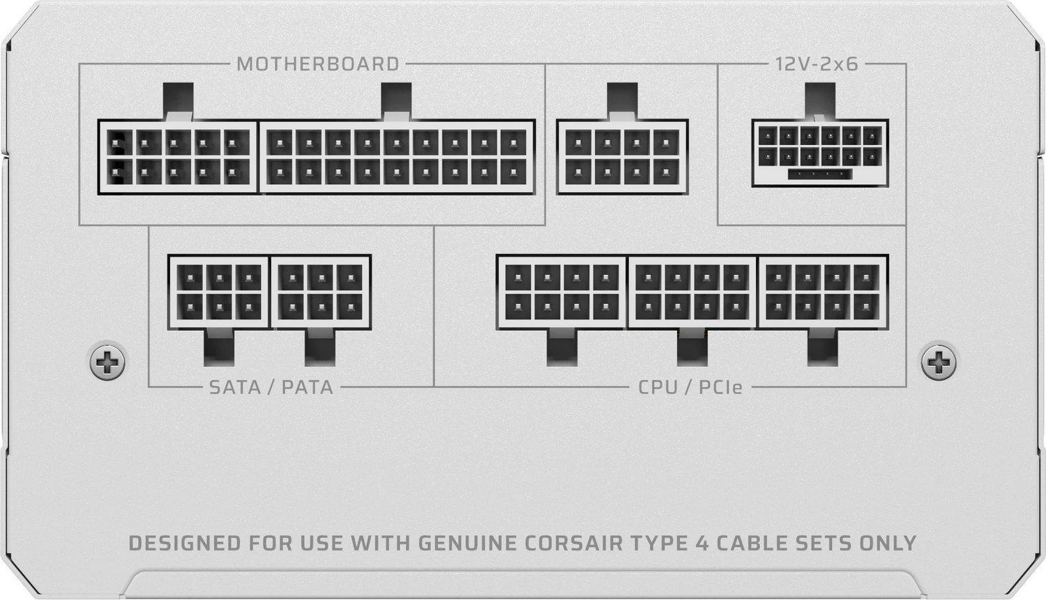 Блок живлення для ПК Corsair RM1000e 1000W White (CP-9020294-EU) - фото 2