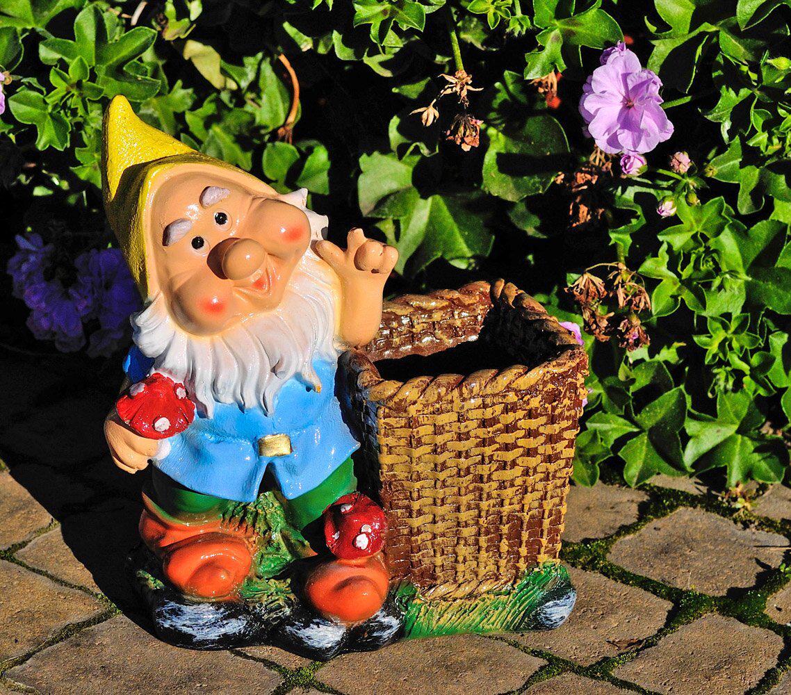 Підставка для квітів Гном грибник 23 см (170)