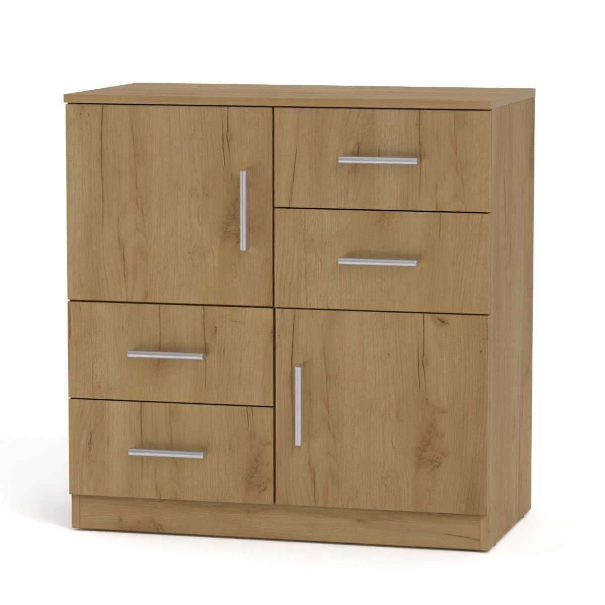 Комод Компаніт 2+4 83,6х44,8х85 см Дуб крафт золотой (16553)