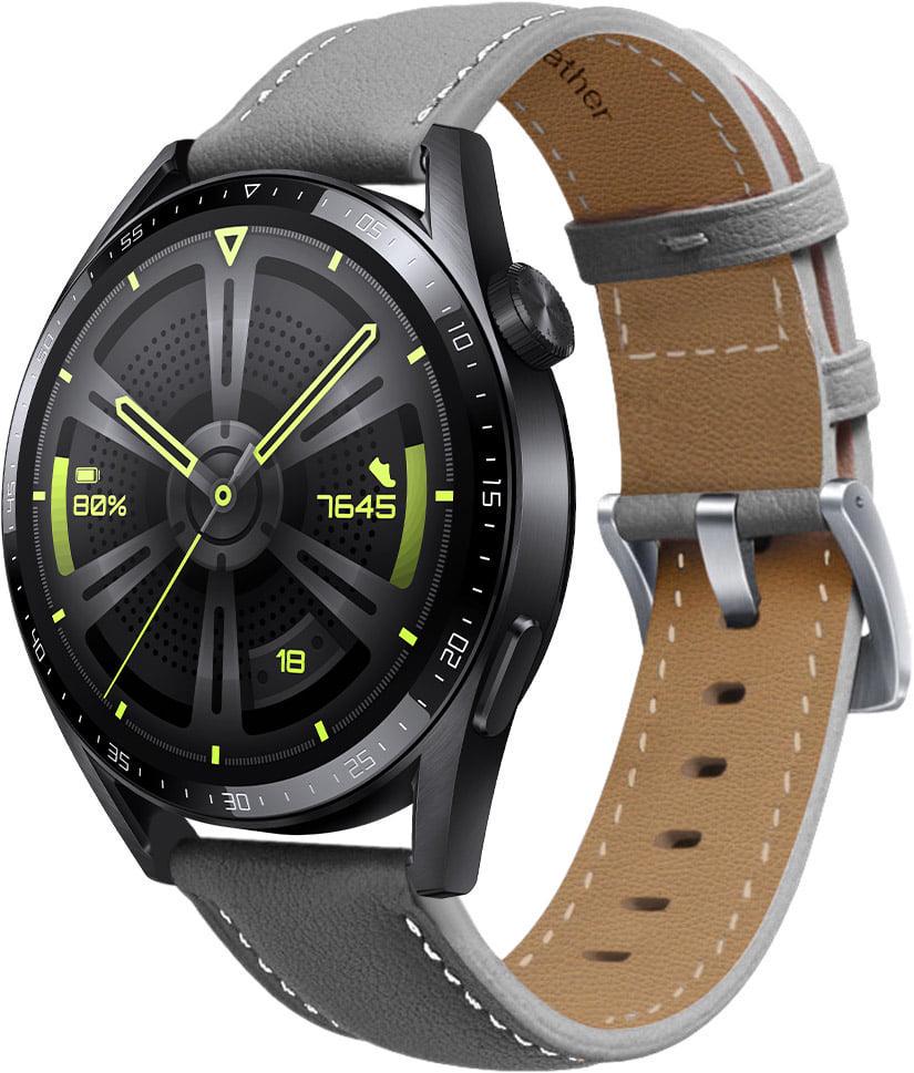 Ремешок кожаный Folsa для Huawei Watch GT 4 46 мм Grey (38554-33)