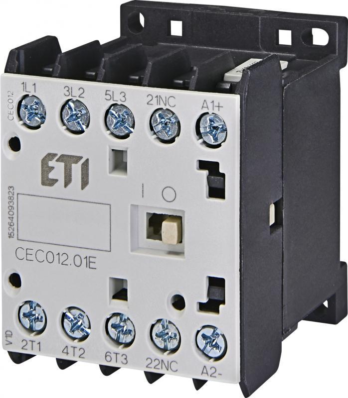 Контактор-пускатель ETI CEC 12.01 12А 230 В 3NO 1NC (4641084)