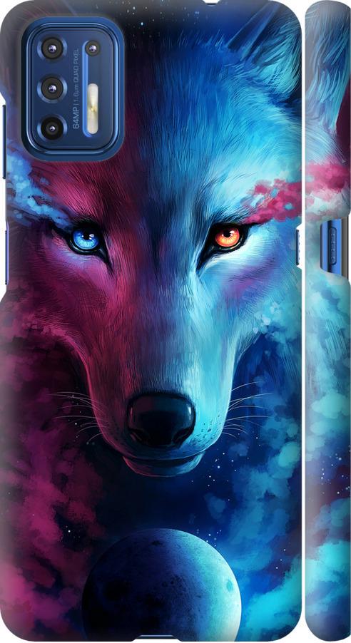 Чехол на Motorola G9 Plus Арт-волк (3999m-2104-42517)