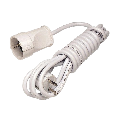 Подовжувач мережевий Makel із заземленням 1 розетка та кабель 10 м Білий (29596563)