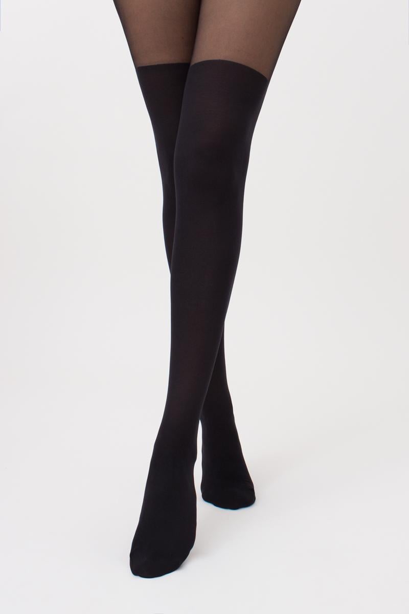 Колготки с имитацией чулок Giulia Pari model 16 60 den р. 2 Nero (4820040221649) - фото 4 Колготки с имитацией чулок Giulia Pari model 16 60 den р. 2 Nero (4820040221649) - фото 4