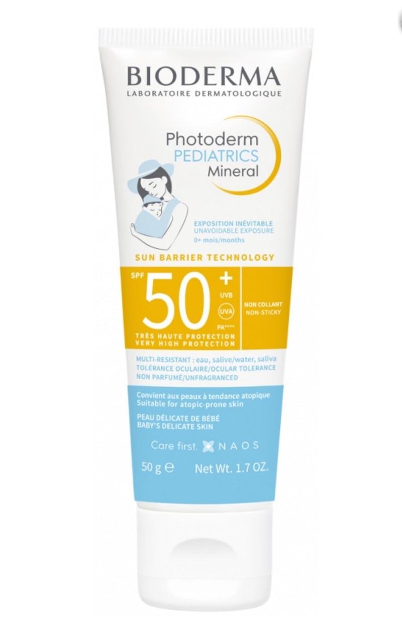 Крем солнцезащитный BIODERMA Photoderm Pediatrics Mineral SPF50+ для защиты нежной кожи младенцев и детей 50 г (2595172355)
