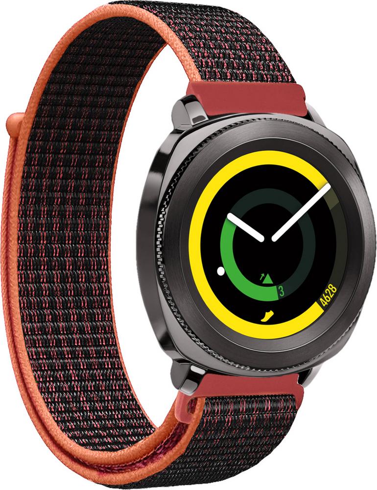Ремешок нейлоновый Sport Loop для Samsung Gear Sport Black/Red (22392-44)